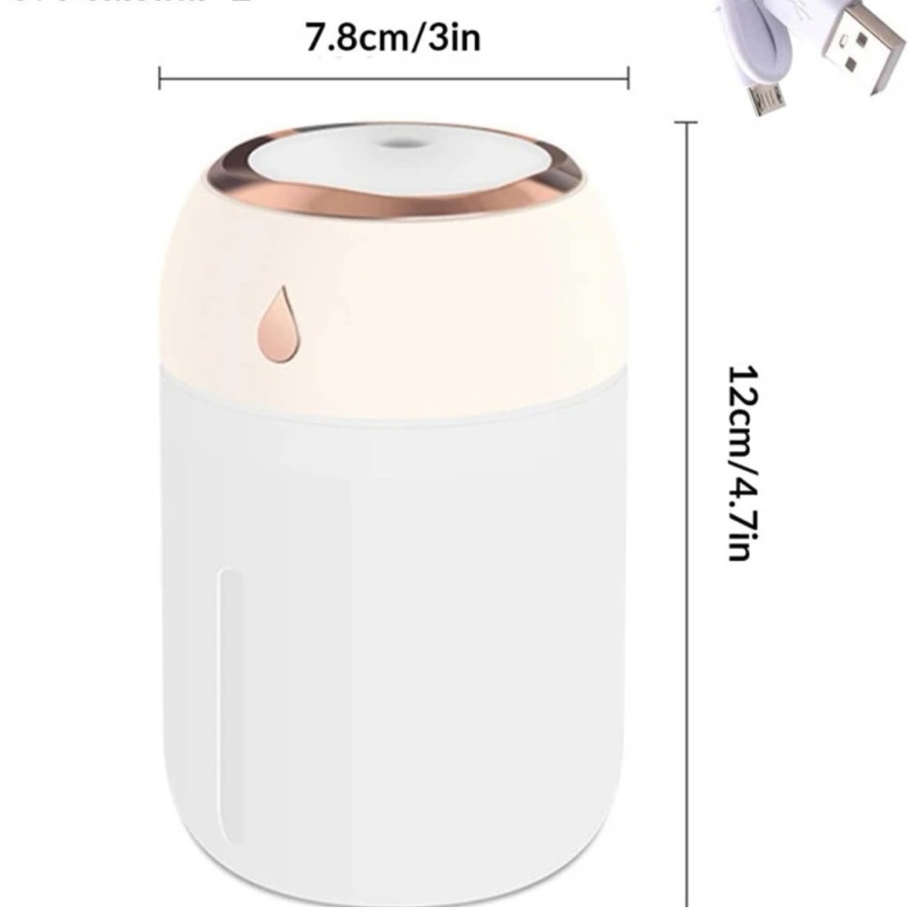 New Water Drop Colourful Light Pore Minimalist Silent Facial USB Humidifer - Picture 10 of 17